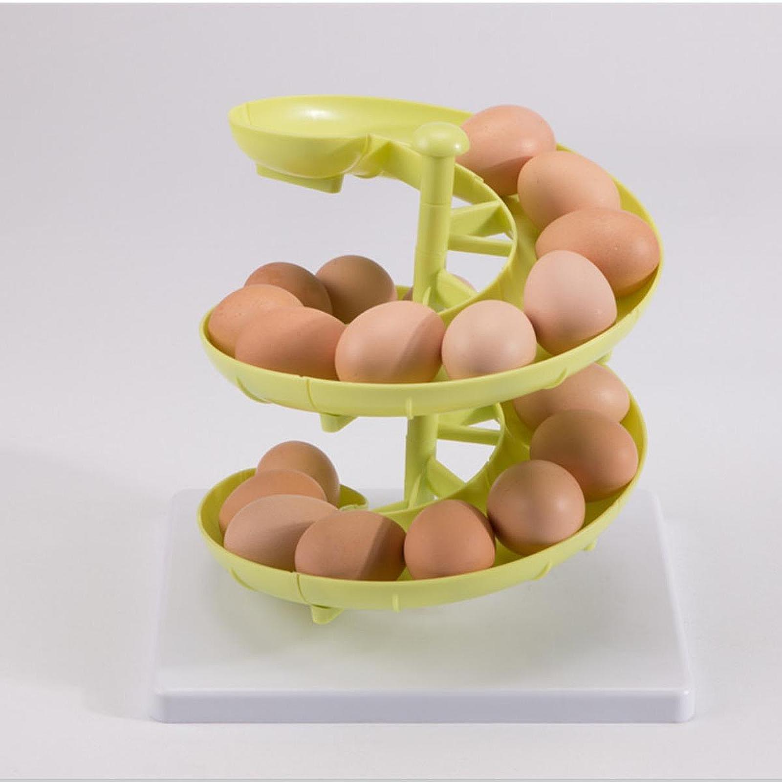 Spiral Egg Dispenser Rack Egg  - Egg Storage Holder recension och pris