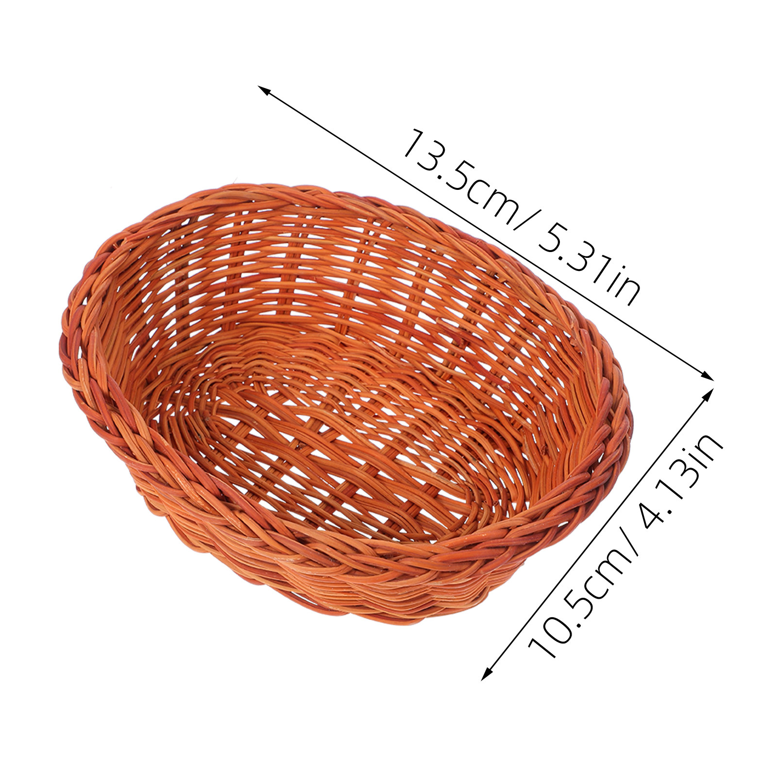 10Pcs Rattan Bread Basket Smal - Food Storage And Organizer recension och pris