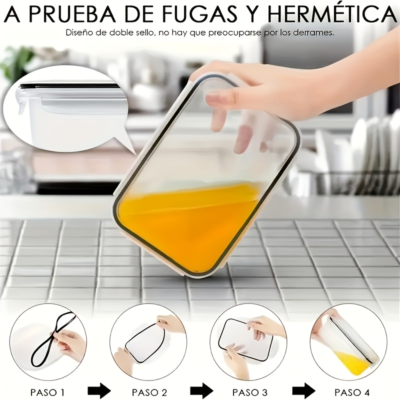 8Pcs Set Includes 4 Containers - Food Storage Cabinet recension och pris