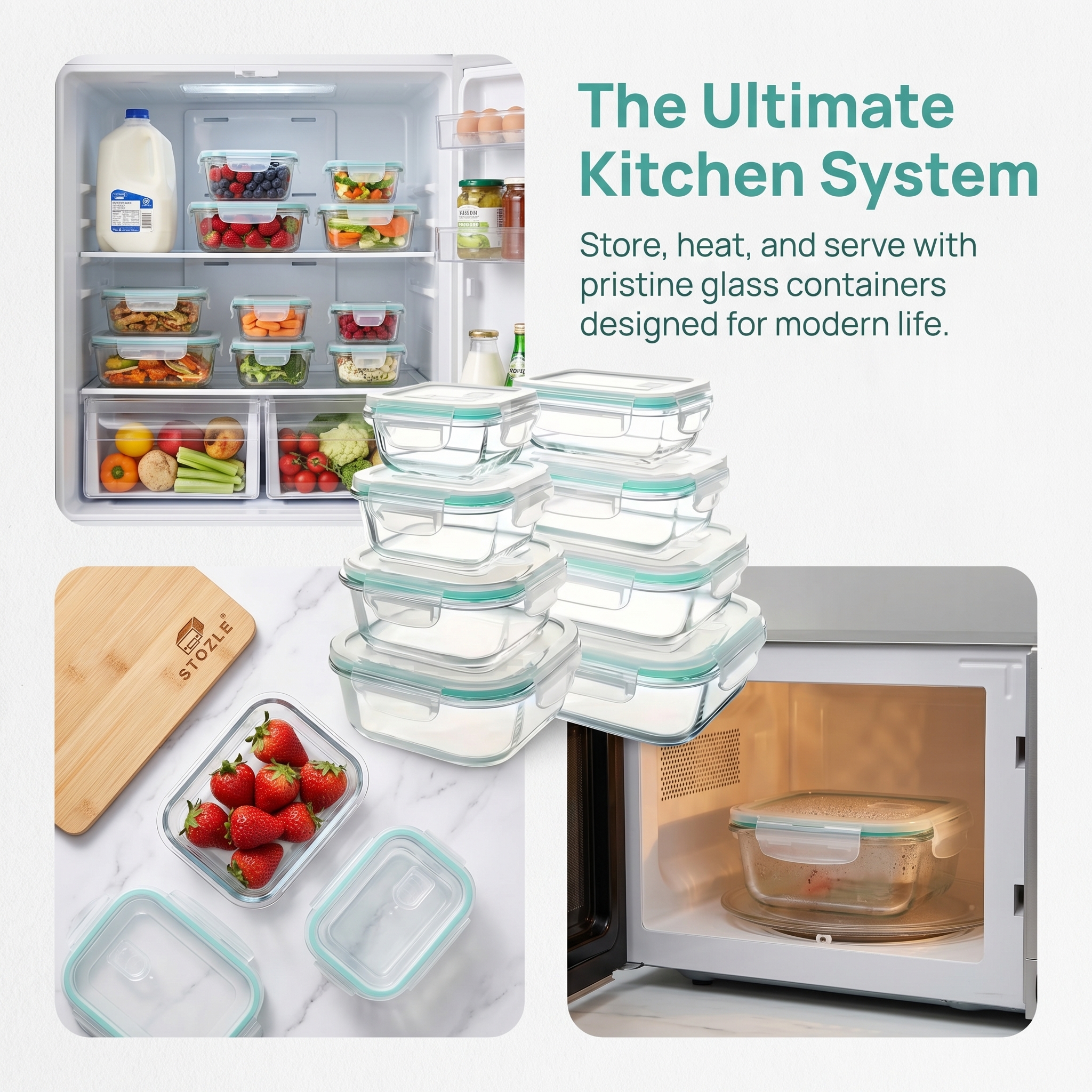 A set of 8 food storage contai - Food Storage And Preservation recension och pris