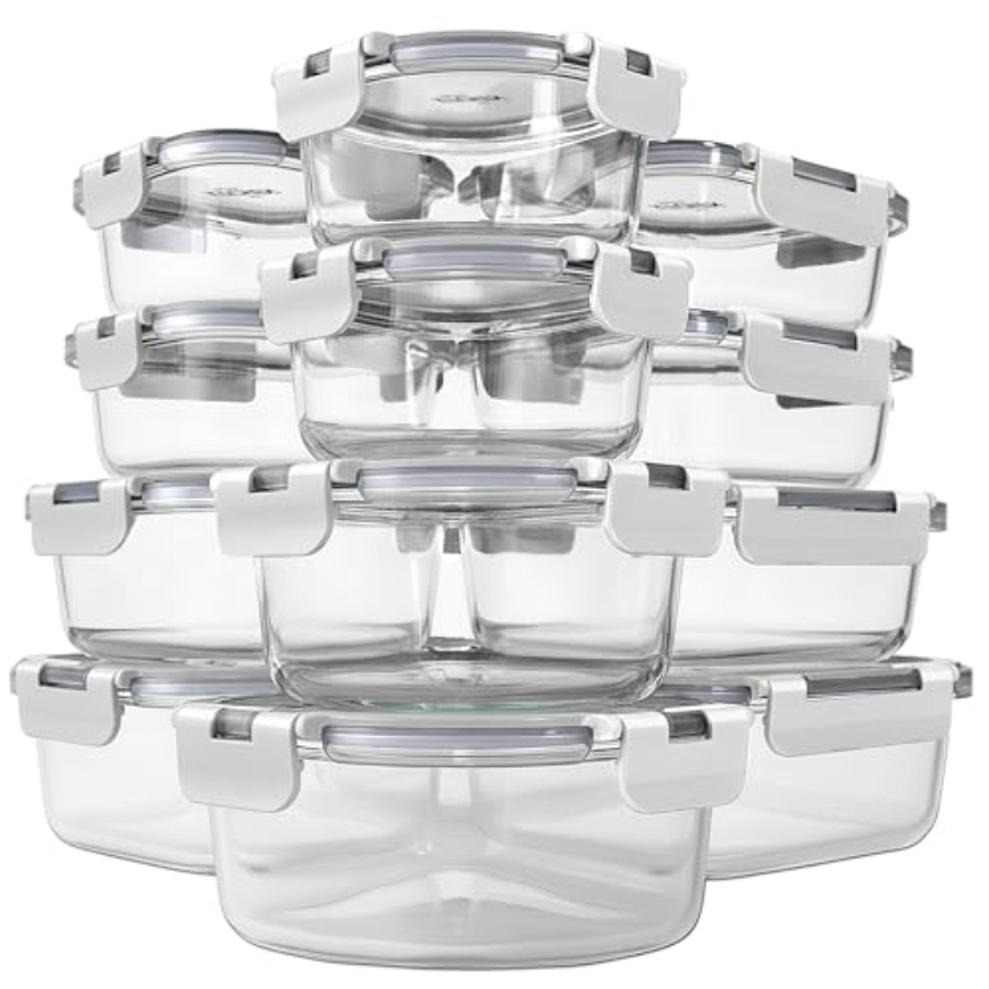 KITCHEN SHOPPE 24pc Borosilica - Food Storage Plastic Containers With Lids recension och pris
