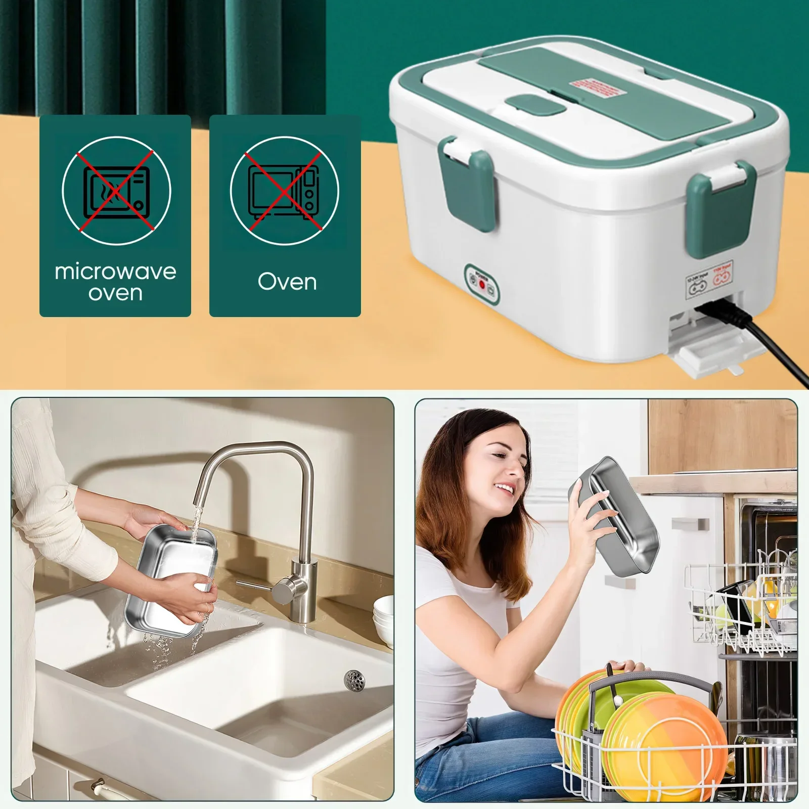 Electric Lunch Box Food Warmer - Food Storage Warmer recension och pris