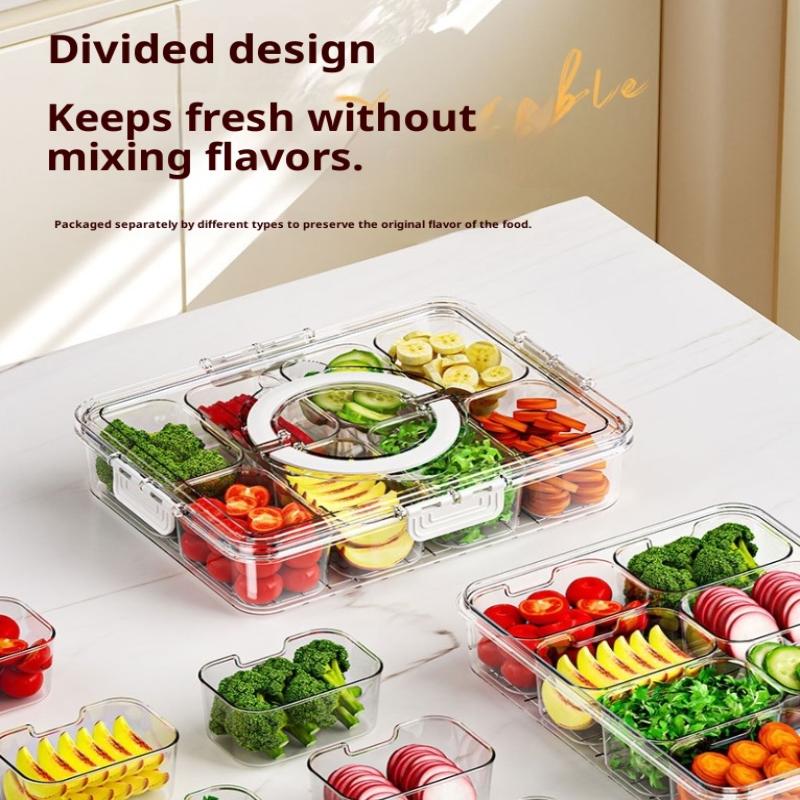 Divided Plate With Lid Food St - Food Storage With Dividers recension och pris