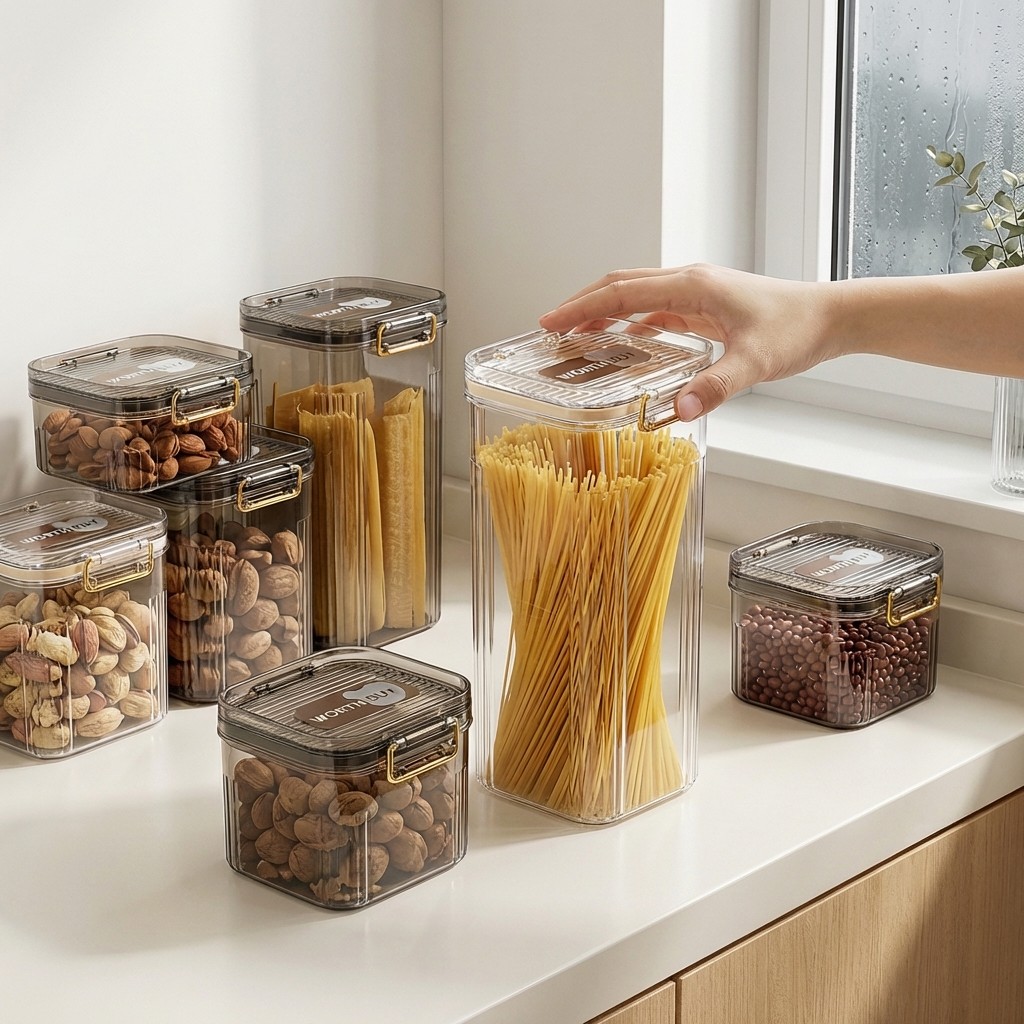 Airtight Food Storage Containe - Airtight Cereal Jar recension och pris