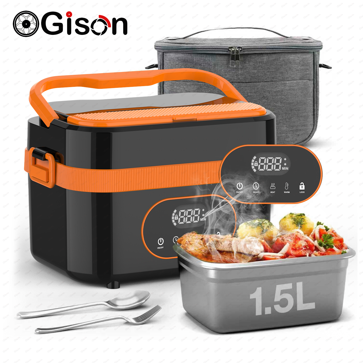 Gison 1.5L Portable Wireless H - Food Storage Warmer recension och pris