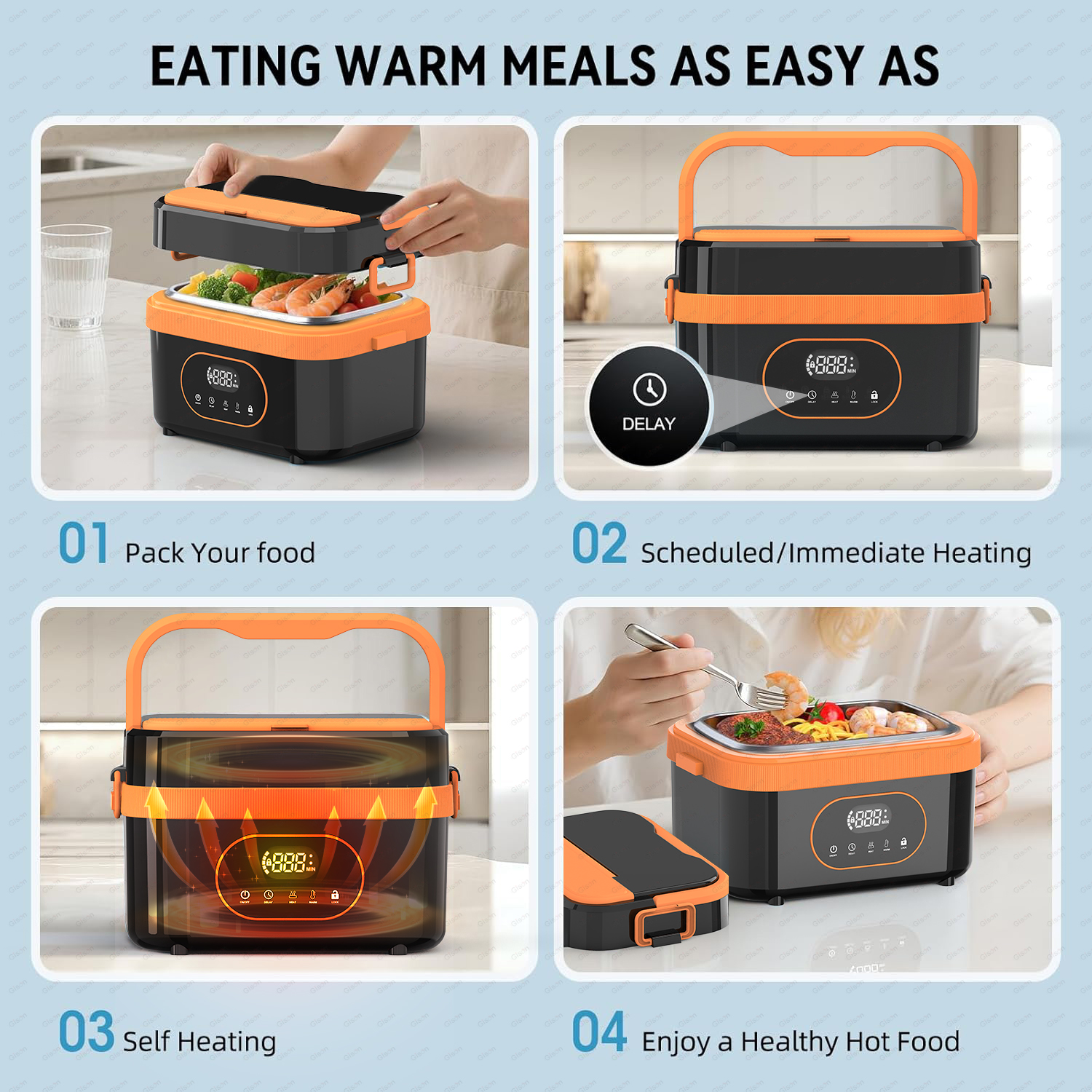 Gison 1.5L Portable Wireless H - Food Storage Warmer recension och pris
