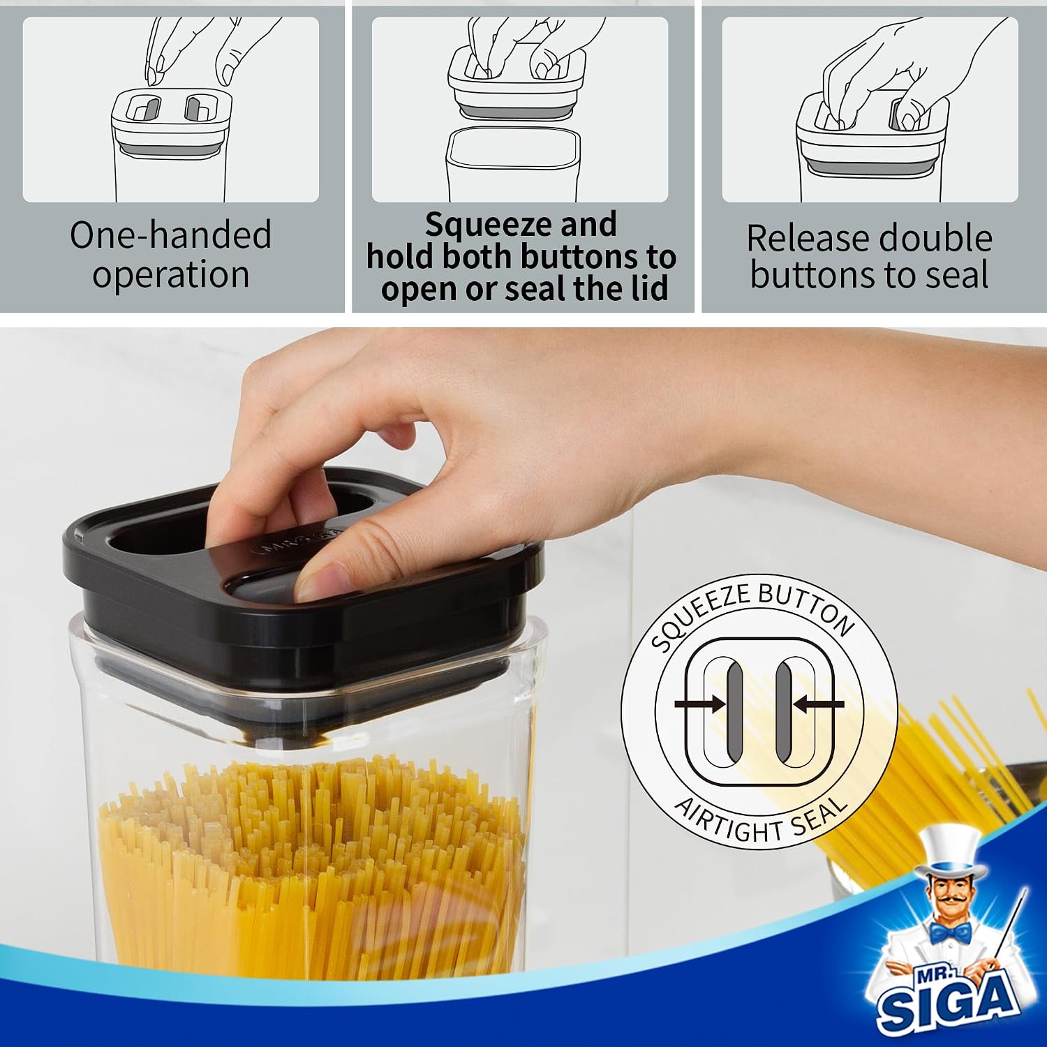 Airtight Food Storage Containe - Food Storage For Pantry recension och pris