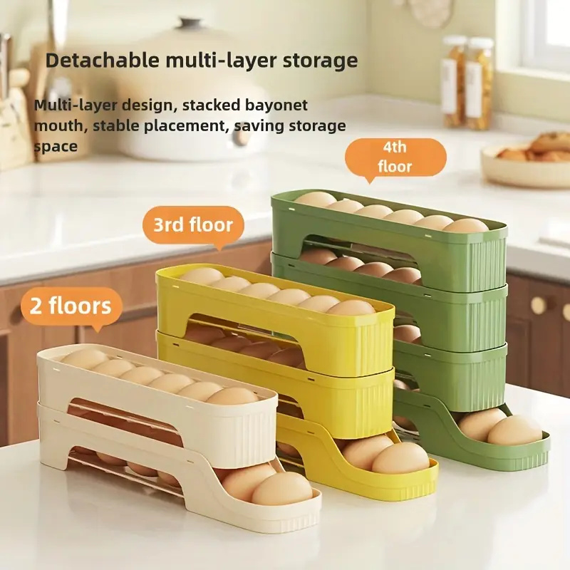 1Pc Detachable Rolling Egg Hol - Egg Storage Holder recension och pris