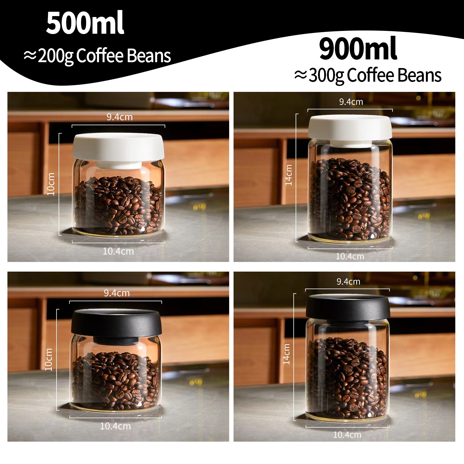 OANKR Vacuum Coffee Canister 5 - Food Storage And Preservation recension och pris