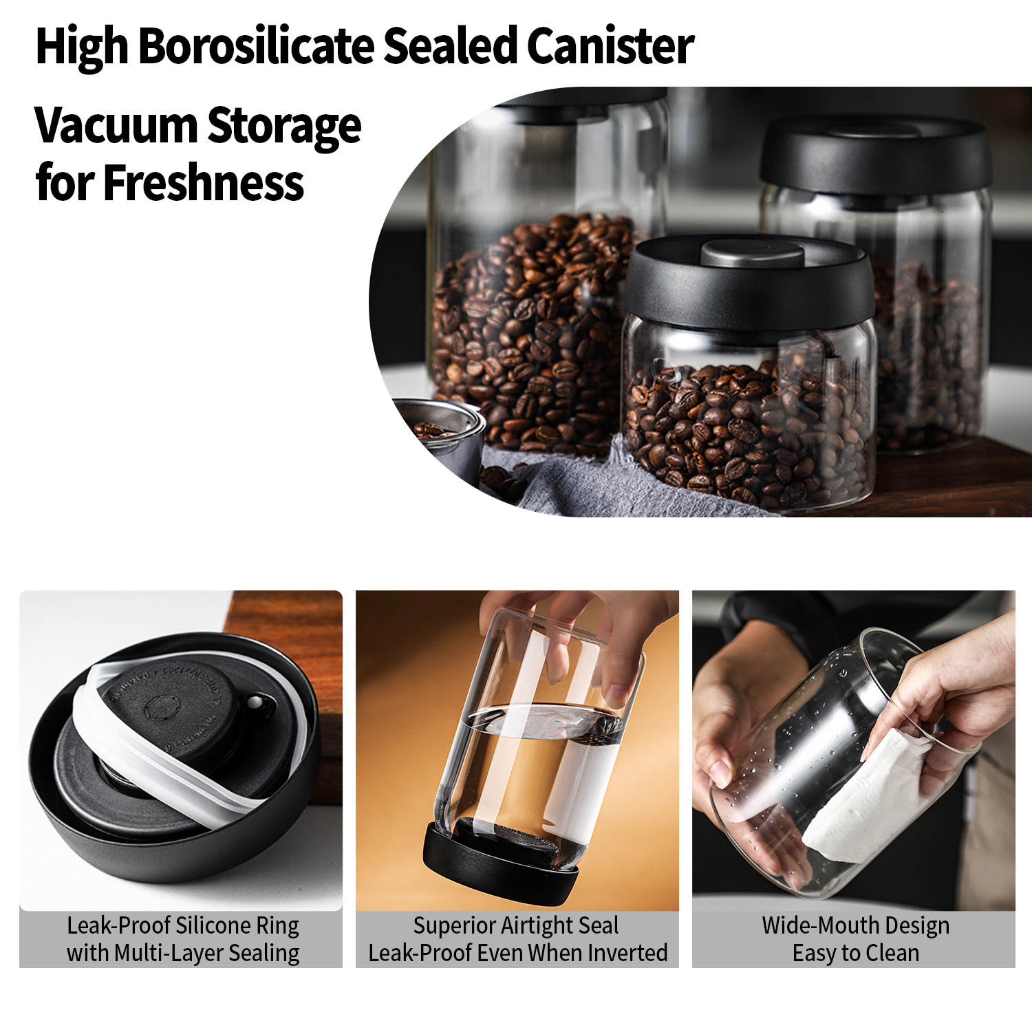 OANKR Vacuum Coffee Canister 5 - Food Storage And Preservation recension och pris