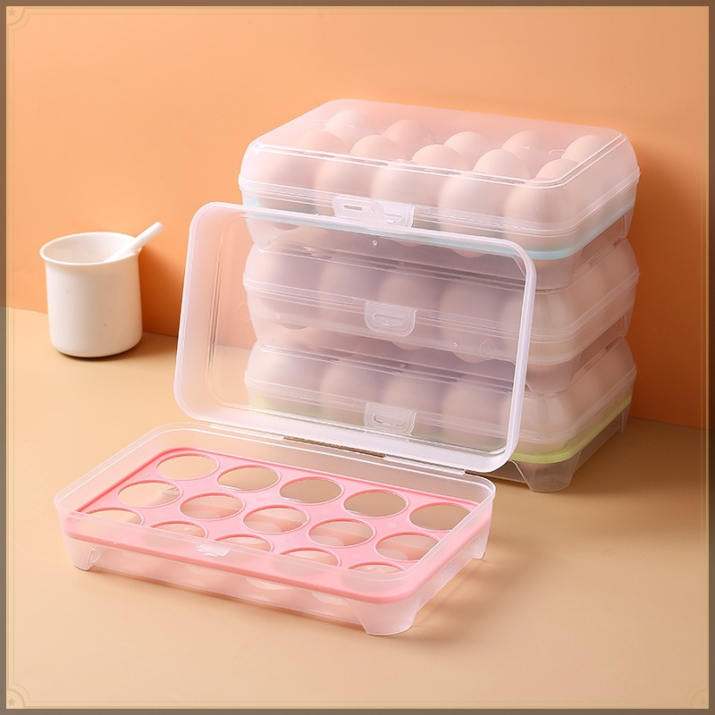 Egg Storage Box 15 Grids PP Vi - Egg Storage Holder recension och pris