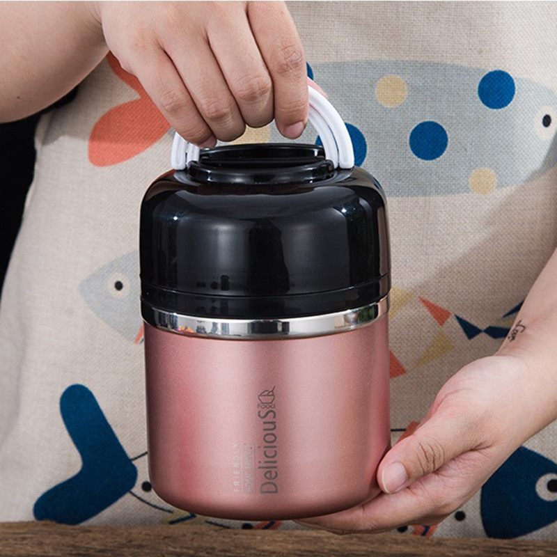 Lunch Box Stainless Steel Ther - Food Storage For Long Term recension och pris