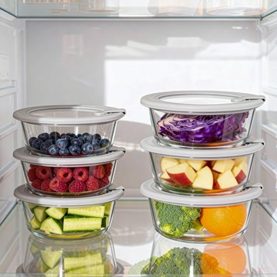 Glass Food Containers with Gla - Food Storage Lidl recension och pris