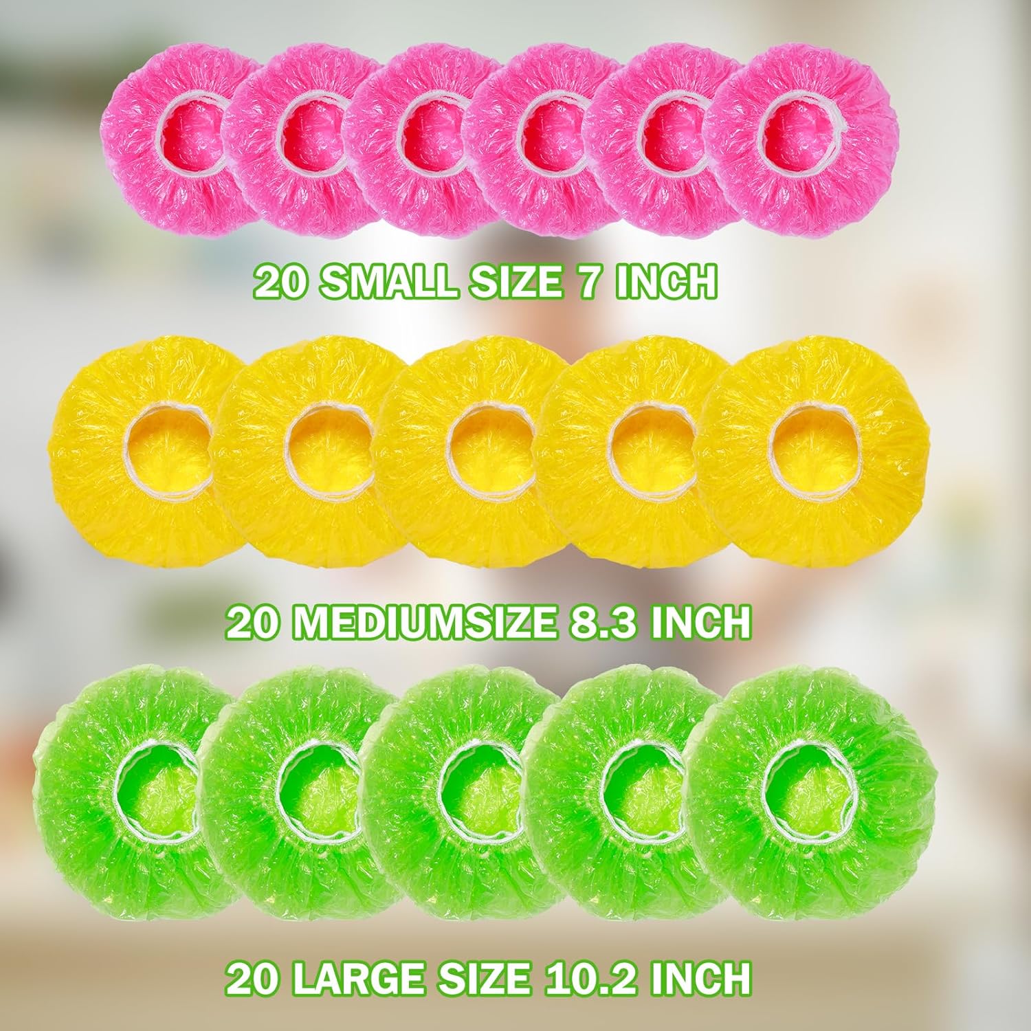 Bowl Covers Plastic Elastic Wr - Food Storage Reusable Bags recension och pris