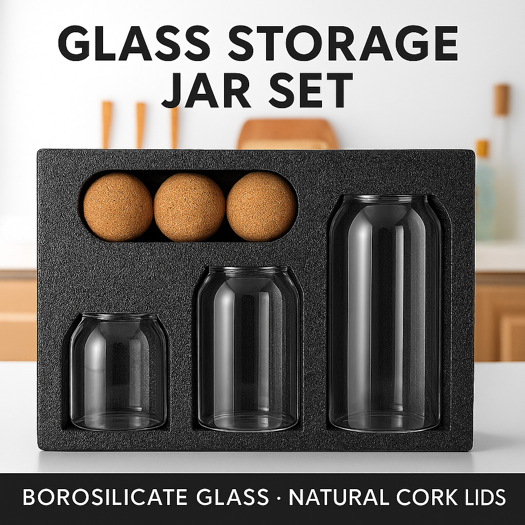 Premium Borosilicate Glass Jar - Food Storage Lidl recension och pris