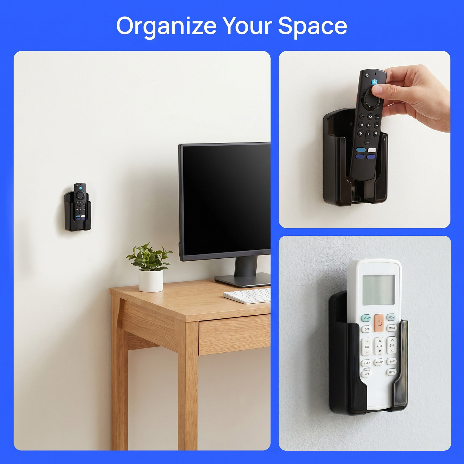 4Pcs Remote Control Wall Holde - Food Storage And Organizer recension och pris