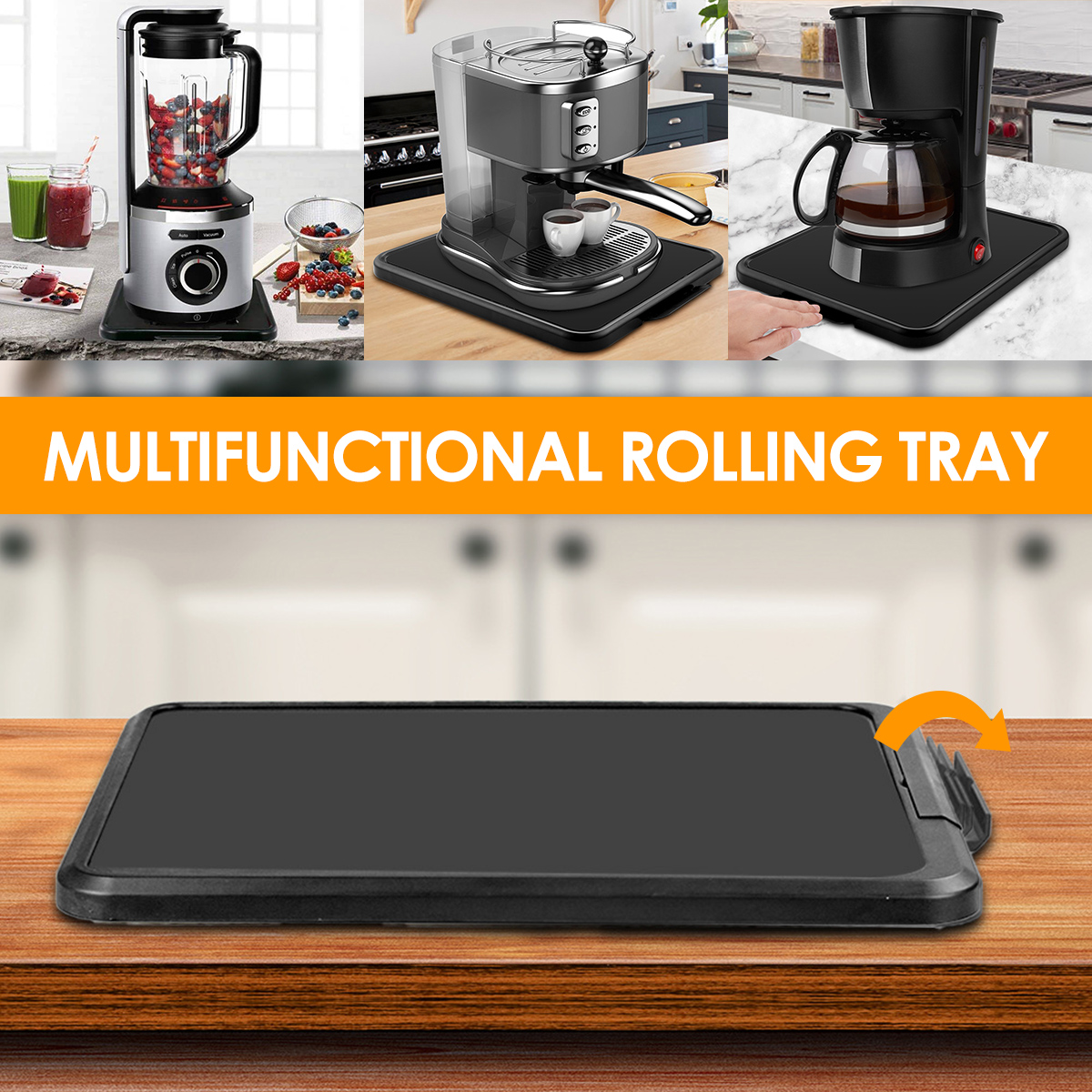 Kitchen Appliance Sliding Tray - Food Storage In Cabinets recension och pris