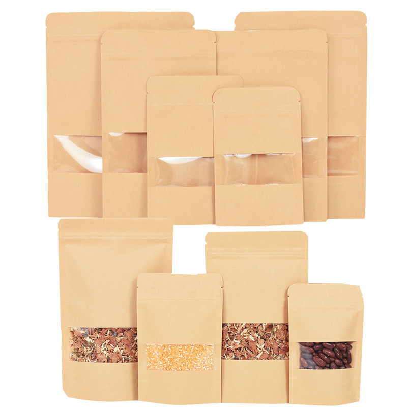 20/50pcs Kraft Paper Zip Lock  - Food Storage With Lock recension och pris