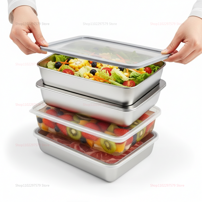 Plate Stainless Steel Food Con - Food Storage And Organizer recension och pris