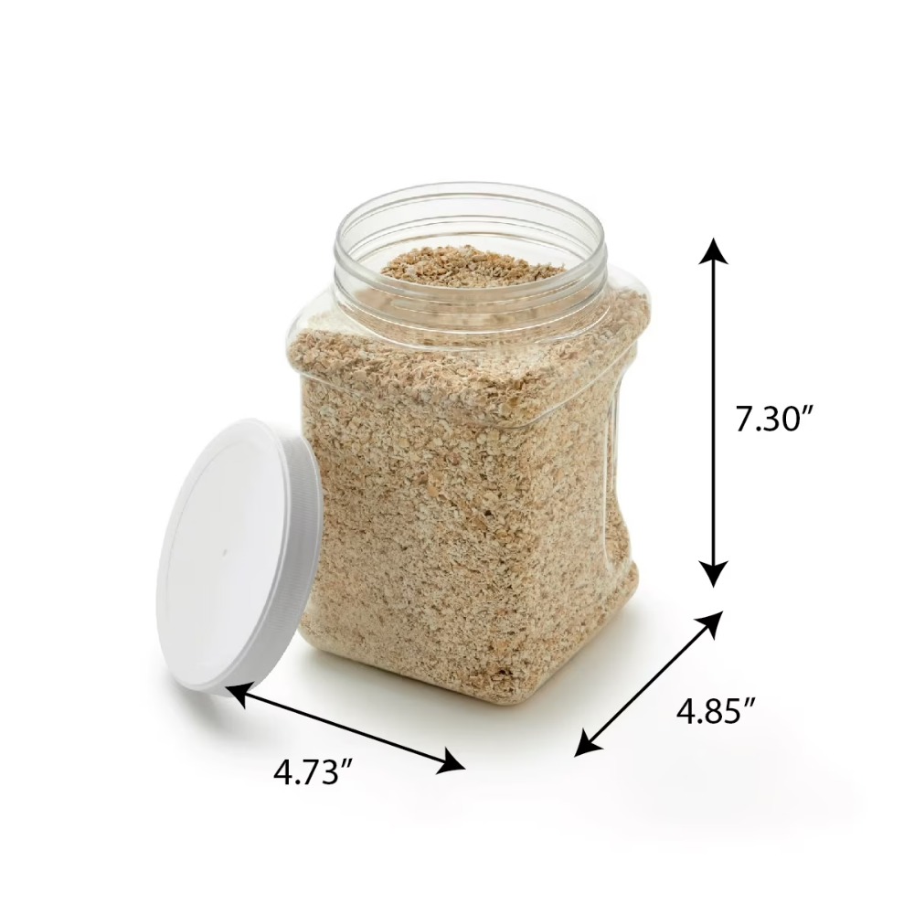 2-Pack Extra Large 4 Quart Cle - Food Storage Jars Plastic recension och pris