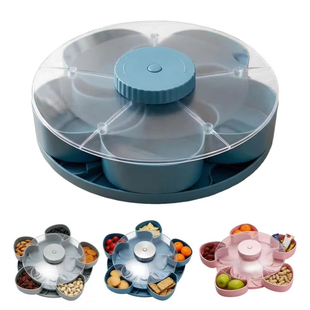 With Lid Rotating Snack Tray M - Food Storage With Dividers recension och pris
