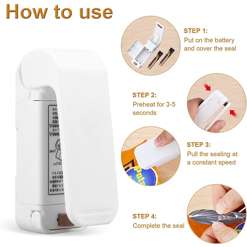Mini Handheld Heat Sealer, Fas - Food Storage Machine recension och pris