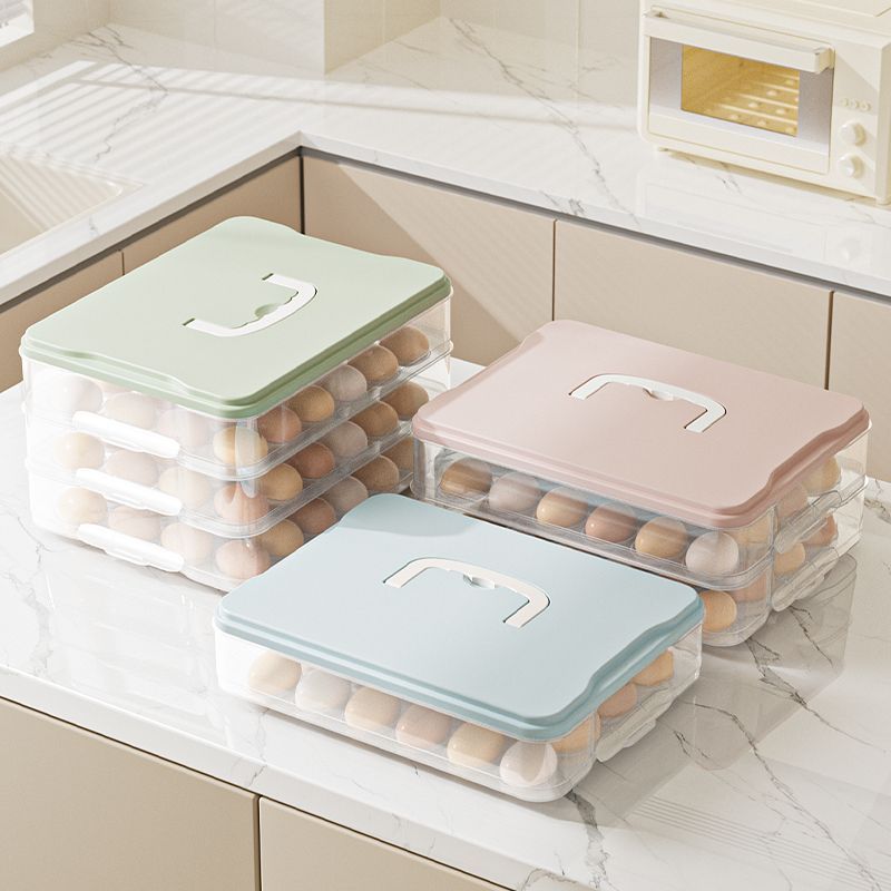 Egg Carton Storage Box with Li - Food Storage With Dividers recension och pris
