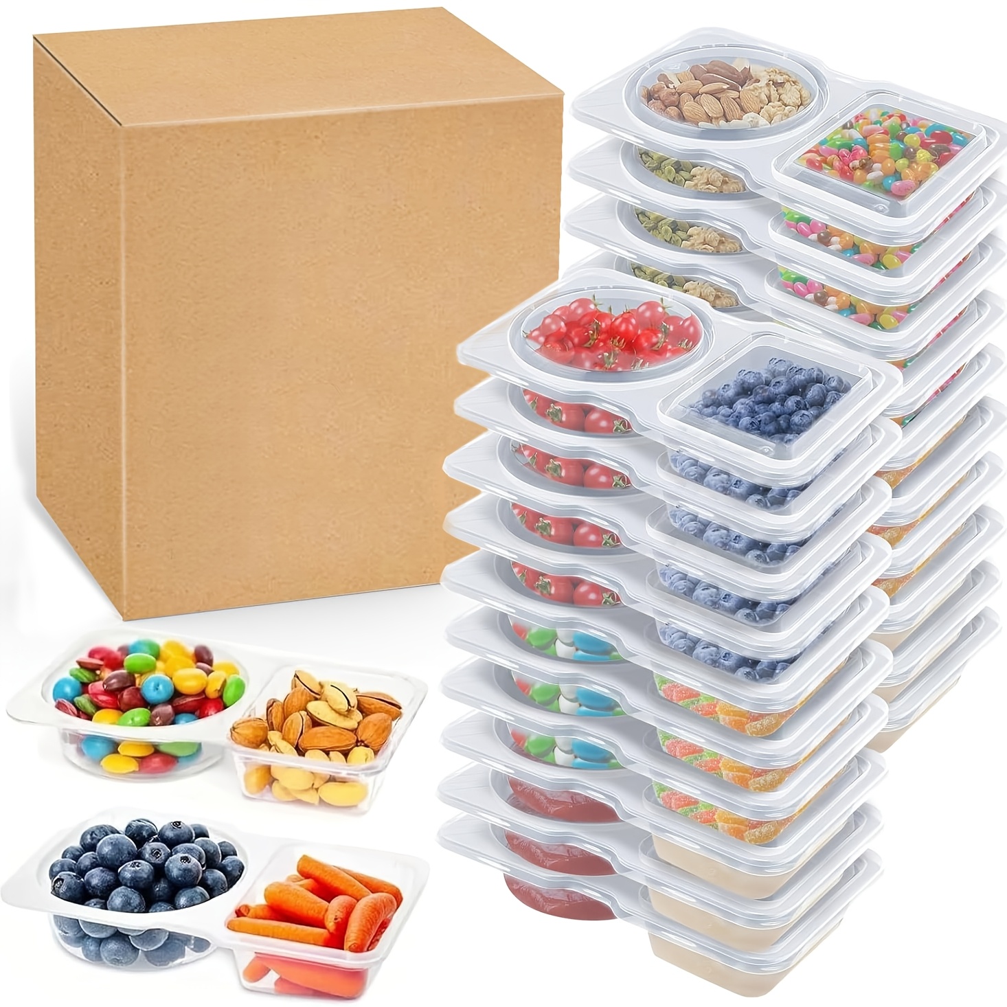 10Pcs Food Storage Containers  - Food Storage Plastic Containers With Lids recension och pris