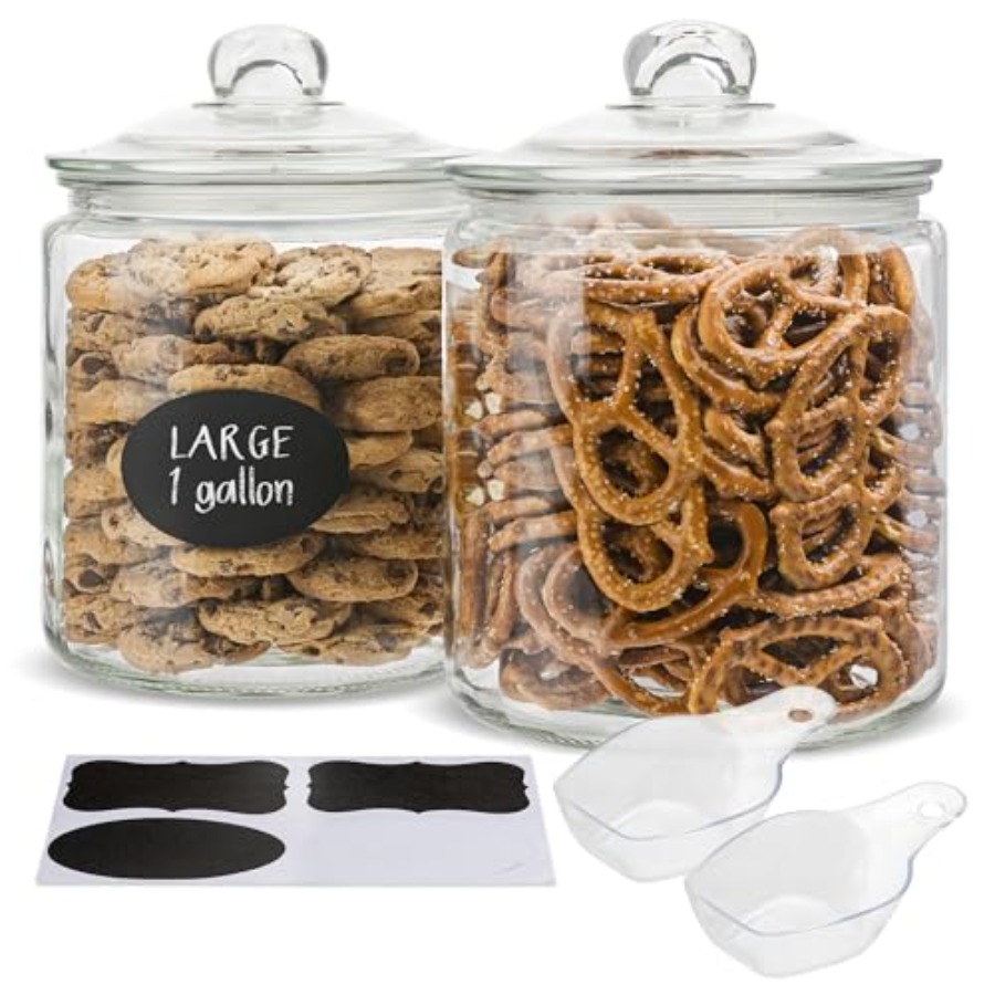 Glass Kitchen Jars Food and Co - Food Storage For Pantry recension och pris
