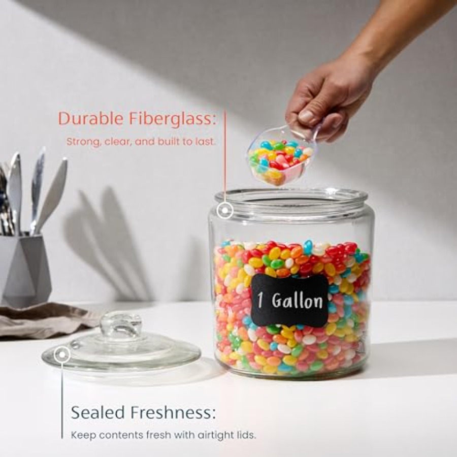 Glass Kitchen Jars Food and Co - Food Storage For Pantry recension och pris