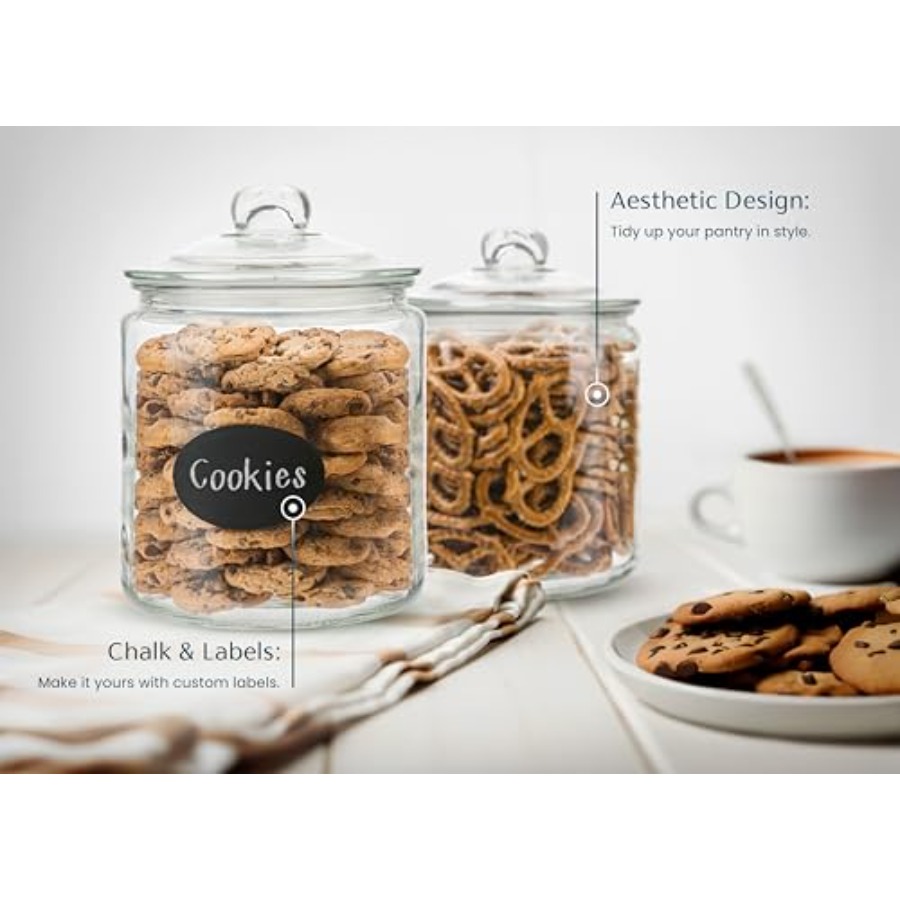 Glass Kitchen Jars Food and Co - Food Storage For Pantry recension och pris