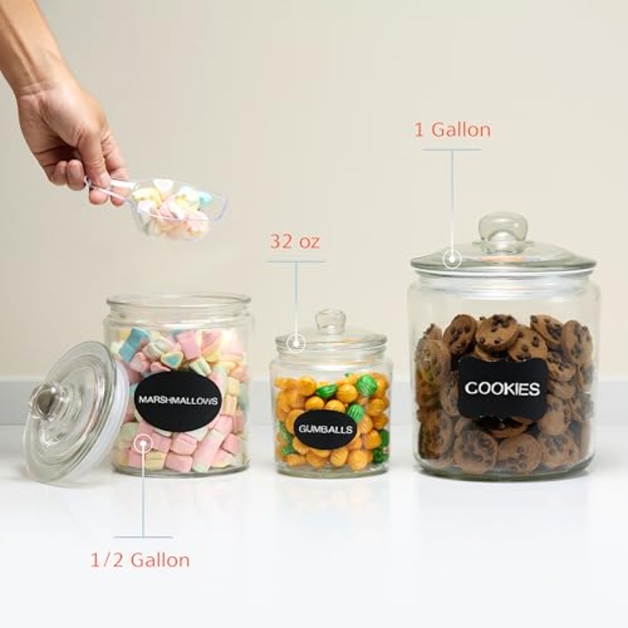 Glass Kitchen Jars Food and Co - Food Storage For Pantry recension och pris