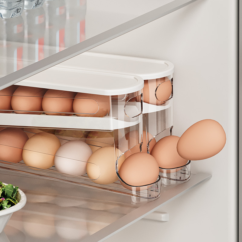 Slide Type Egg Carton Double A - Egg Storage Holder recension och pris