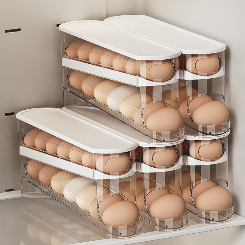 Slide Type Egg Carton Double A - Egg Storage Holder recension och pris
