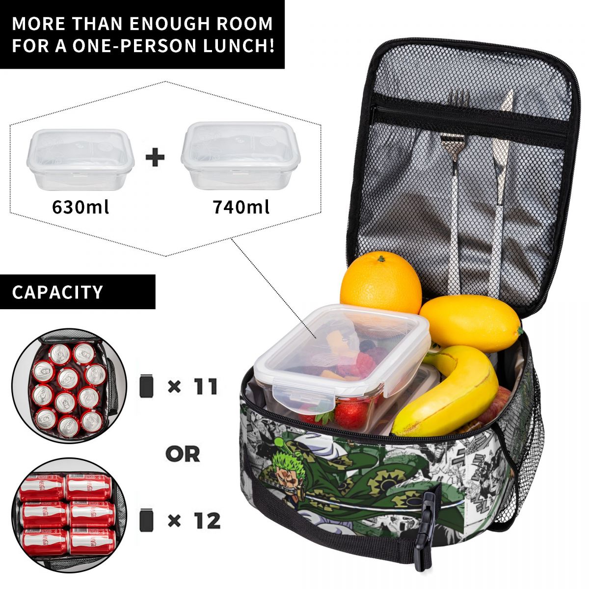 Custom Zoro O-One P-Piece Anim - Food Storage Warmer recension och pris