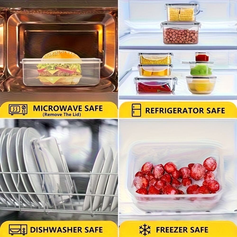 Set BPA-Free Airtight Food Con - Food Storage Jars Plastic recension och pris