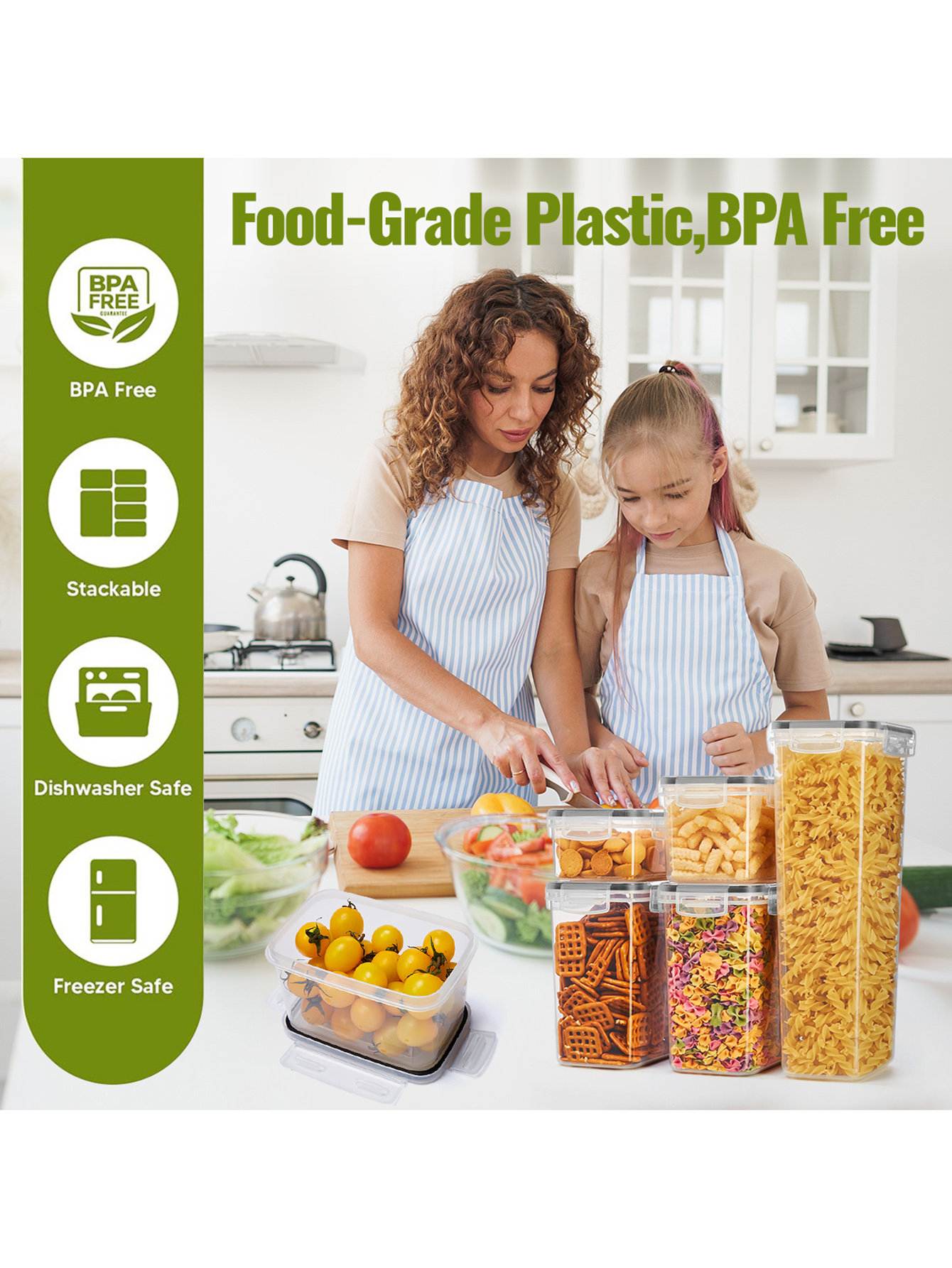 12pcs，Airtight food storage co - Food Storage Jars Plastic recension och pris
