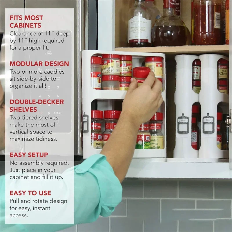 Multi-layer Storage Rotating R - Food Storage In Cabinets recension och pris