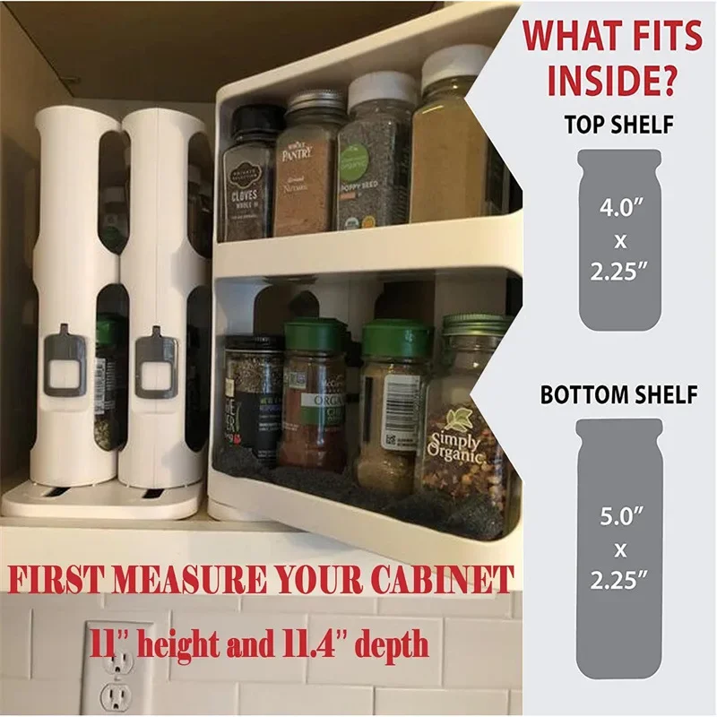 Multi-layer Storage Rotating R - Food Storage In Cabinets recension och pris
