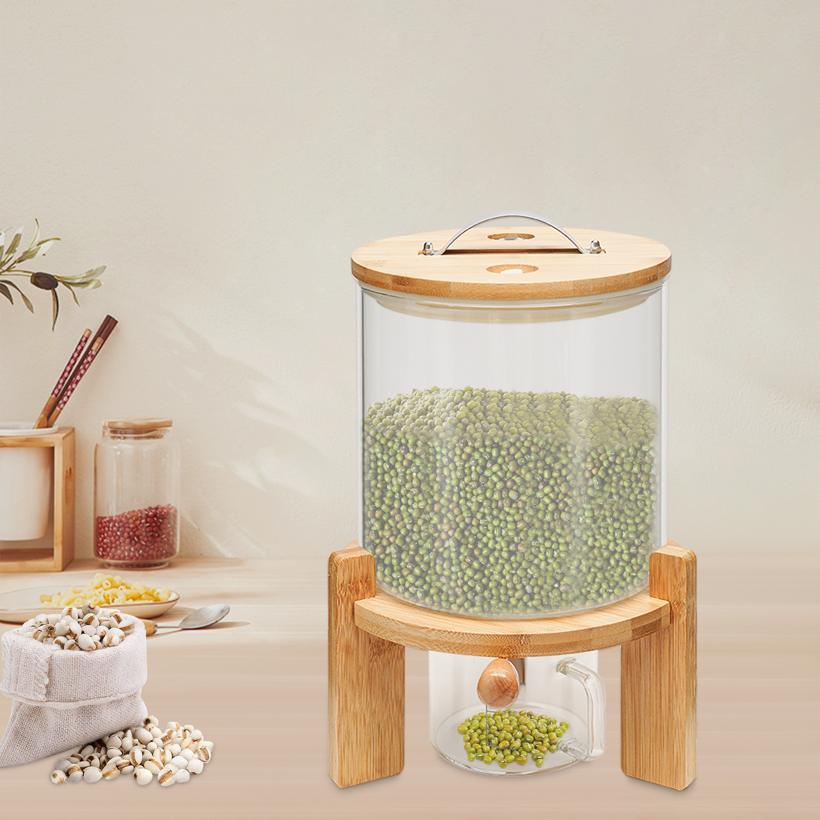 Capacity Airtight Glass Dry Fo - Food Storage Lidl recension och pris