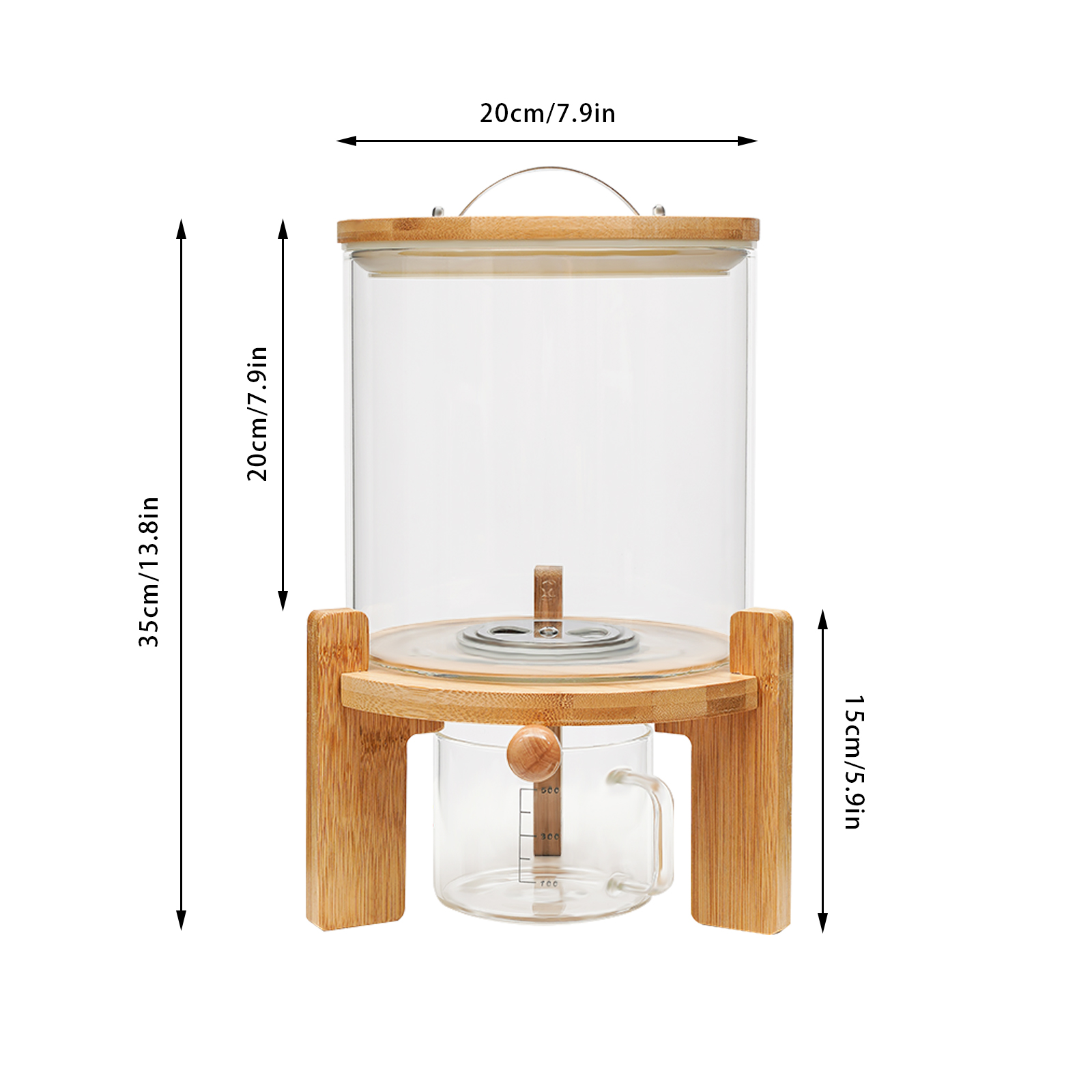 Capacity Airtight Glass Dry Fo - Food Storage Lidl recension och pris