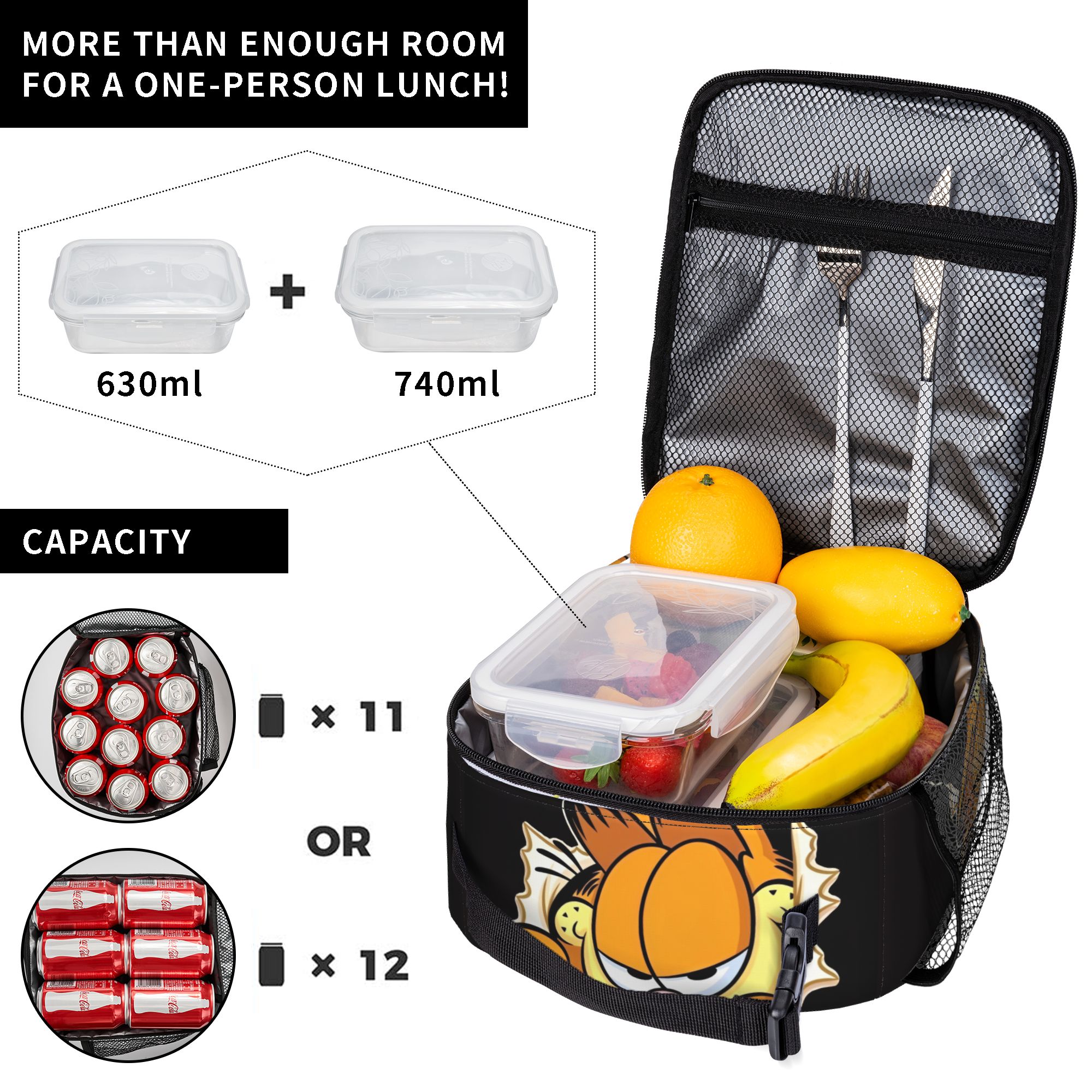 Garfielded Insulated Lunch Bag - Food Storage In Cooler recension och pris