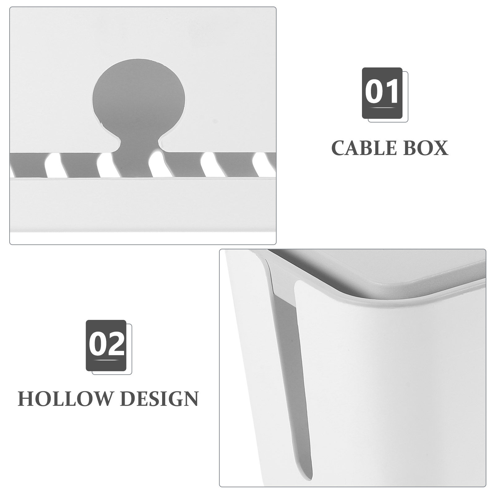 Power Cord Storage Box White D - Food Storage And Organizer recension och pris