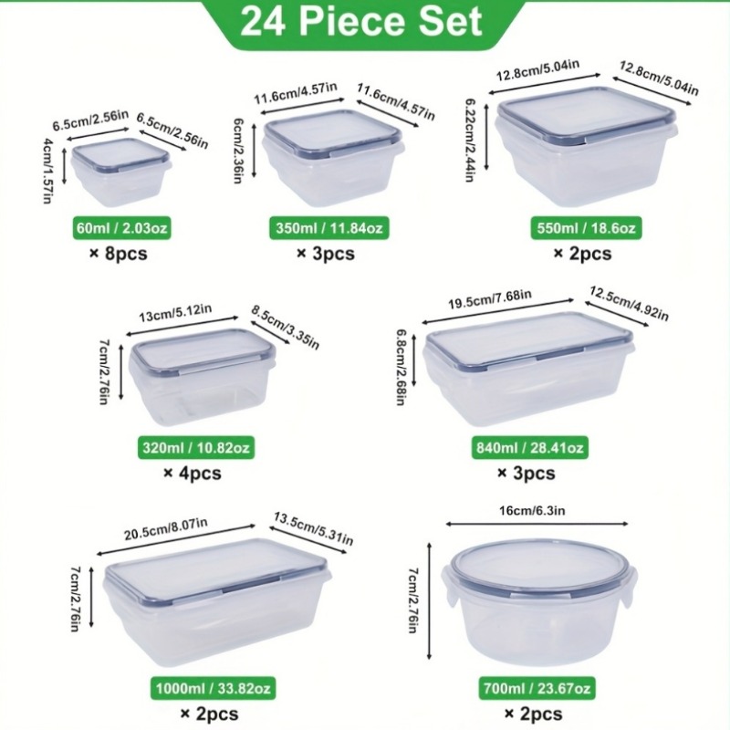 48PCS BPA-Free Food Storage Se - Food Storage And Preservation recension och pris