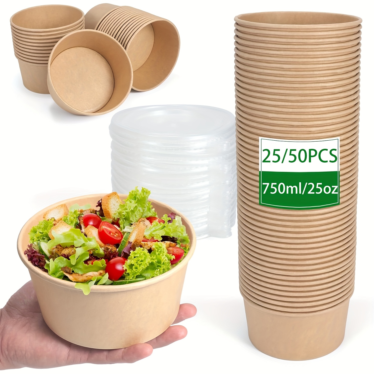 25Oz/750Ml 25/50 Pack Paper Bo - Food Storage And Organizer recension och pris