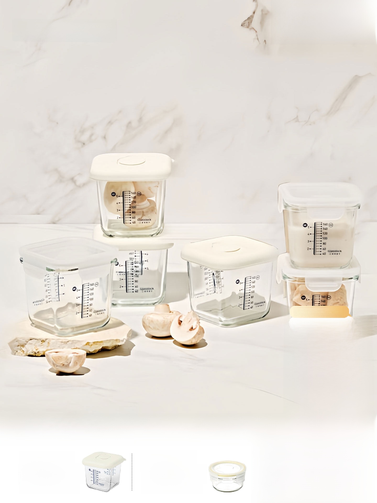 Small Capaci Glasslo Glass Foo - Food Storage Baby recension och pris