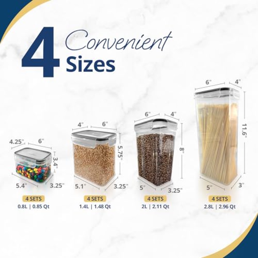 Airtight Food Storage Containe - Food Storage For Pantry recension och pris