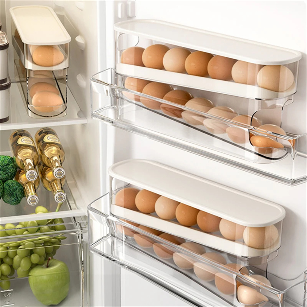1PC Slide Type Egg Carton Doub - Egg Storage Holder recension och pris