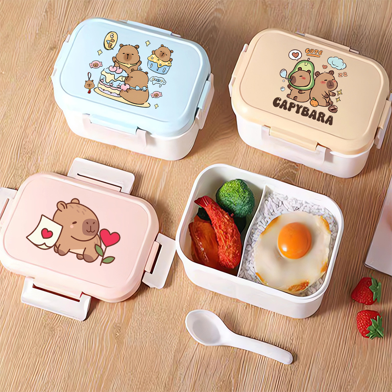 Capybara Bento Lunch Box Carto - Food Storage And Preservation recension och pris