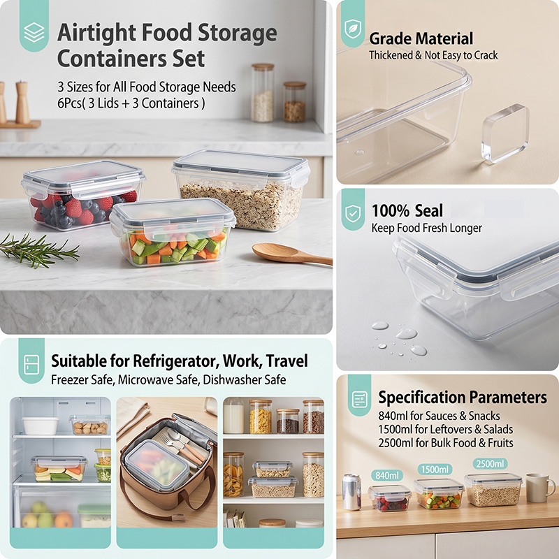 34PCS-Assorted Size Airtight F - Food Storage For Pantry recension och pris